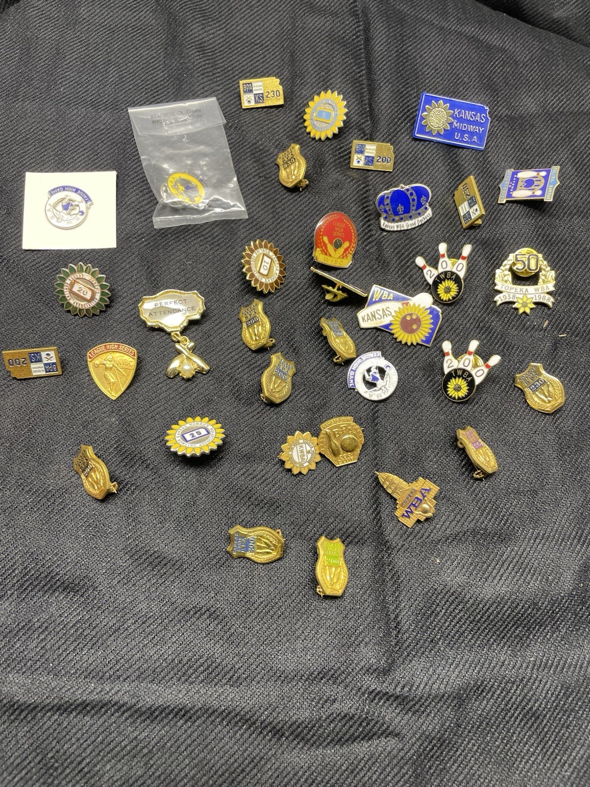 Lot Of 30+ Bowling Theme Award Pins See Pictures Details/wear
