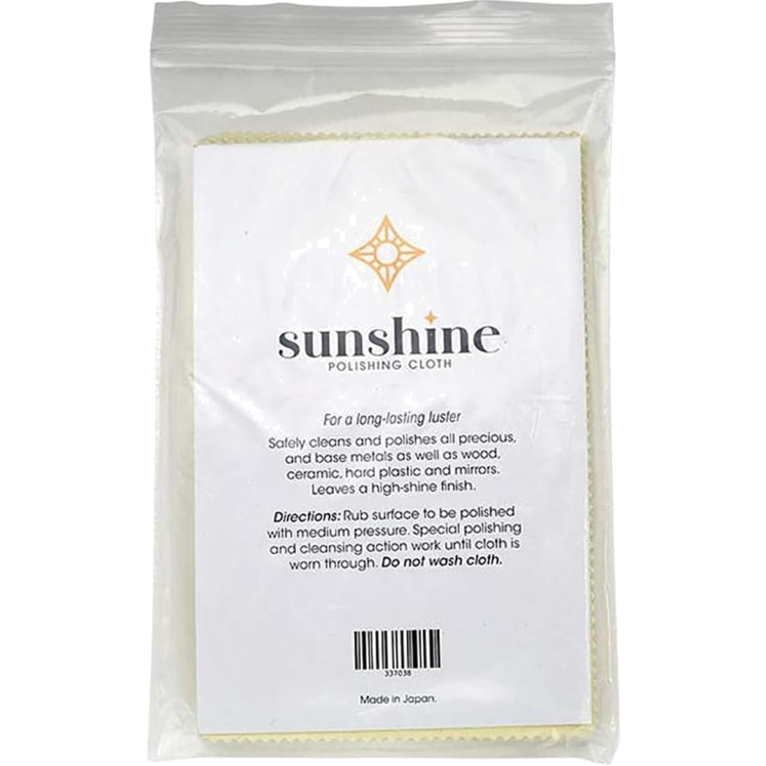 Sunshine Silver Polishing Cloth For Sterling Silver Gold Brass Copper 10 Pack