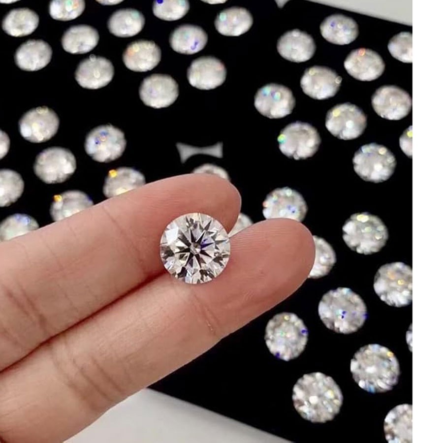 VVS 28 Pcs D Color Loose White Moissanite 2.40mm Round Diamond Cut Wholesale Lot