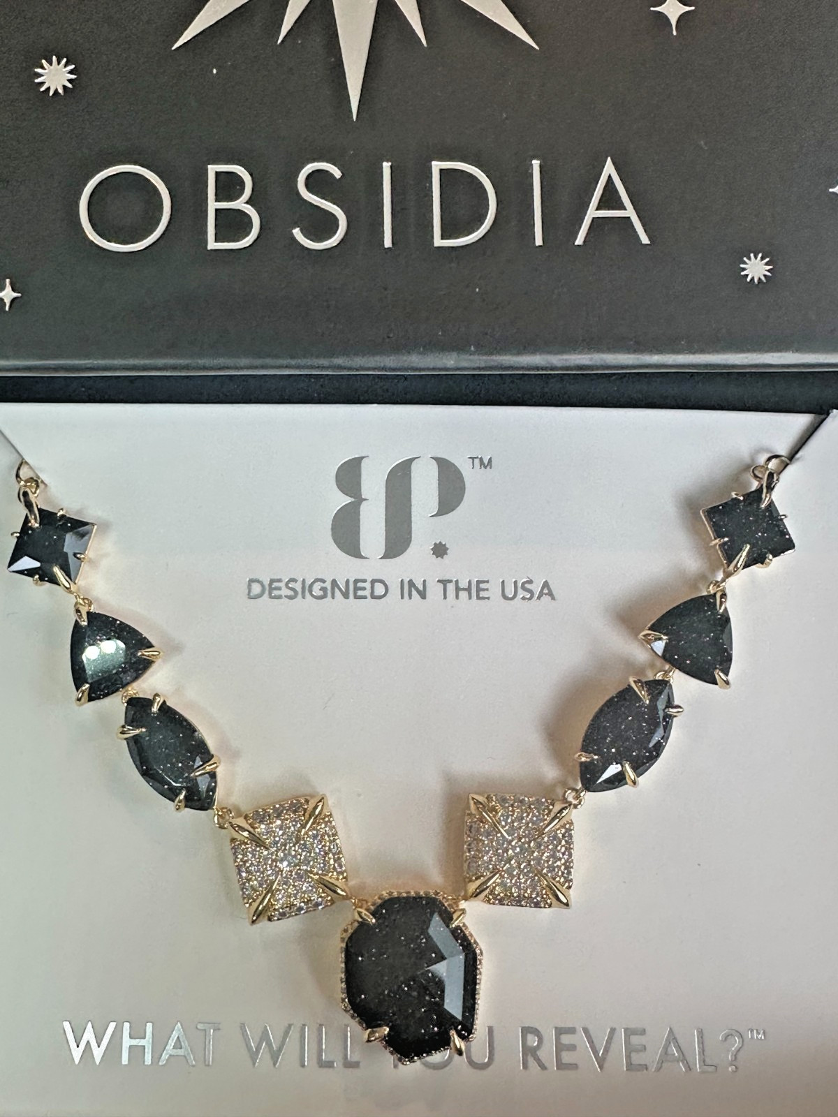 OBSIDIA: Bomb Party NK62998 2026 Charm Necklace “Celestial Throne” Gold