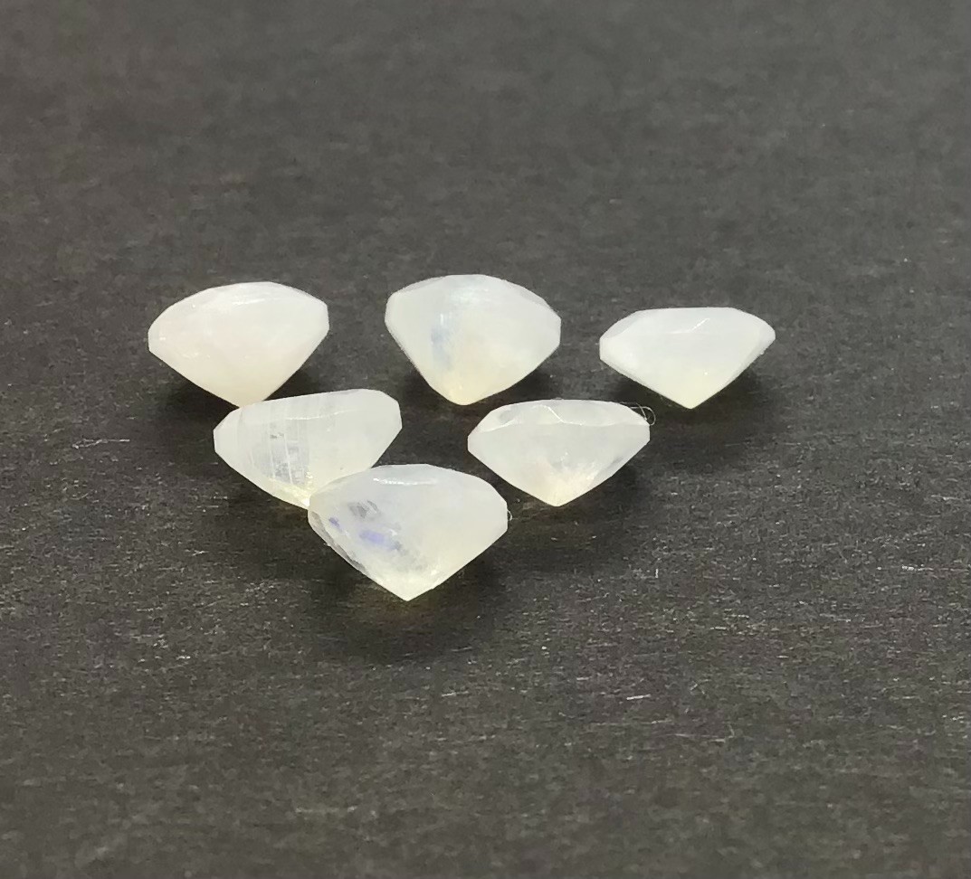 AAA Natural Rainbow Moonstone Round Cut Loose Gemstone For Making All Jewelry
