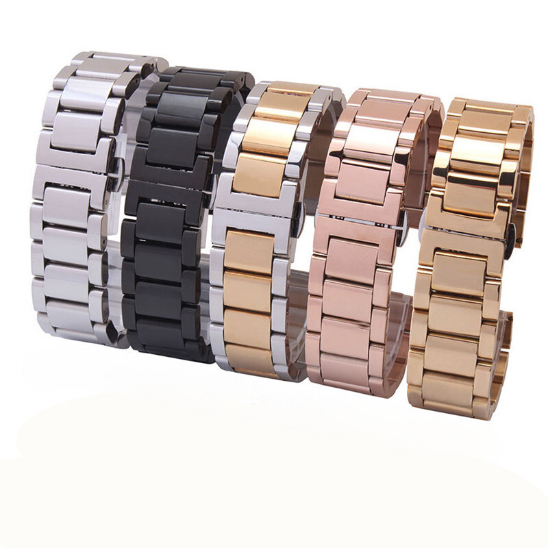 Premium Metal Bracelet Stainless Steel Watch Strap Band16/18/20/21/22/23/24/26mm
