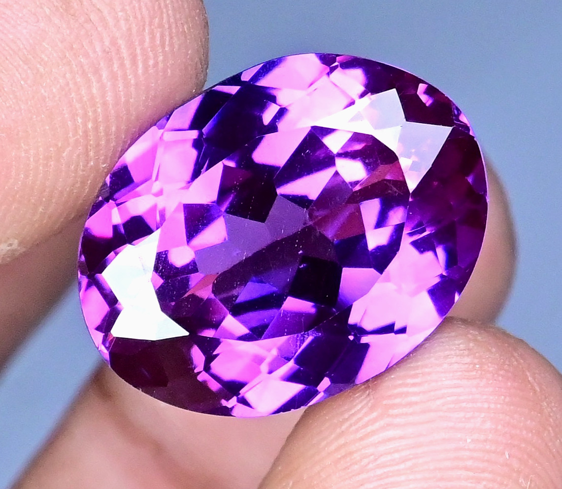 26.30 Ct Natural Flawless Boysenberry Sapphire Oval Certified Loose Gemstone