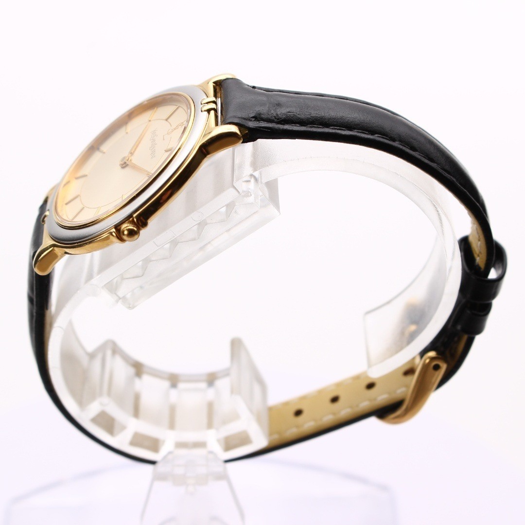 Yves Saint Laurent Ladies Quartz Watch New Band Authentic Japan Vintage