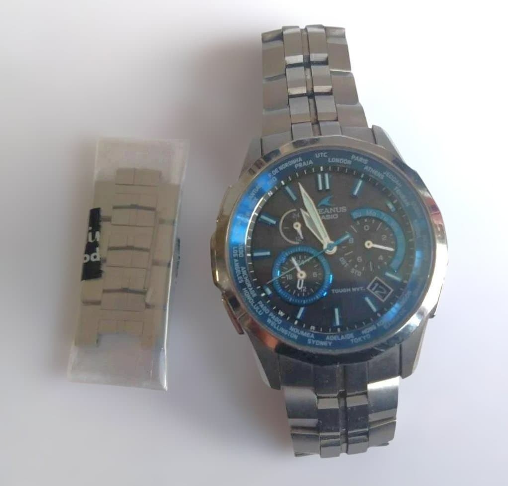 Casio Oceanus Manta OCW-S1400-1AJF Solar Atomic Multiband 6 Titanium Watch Japan