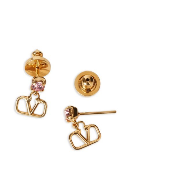 Valentino Vlogo Signature earrings in metal and Swarovski crystals authenthic