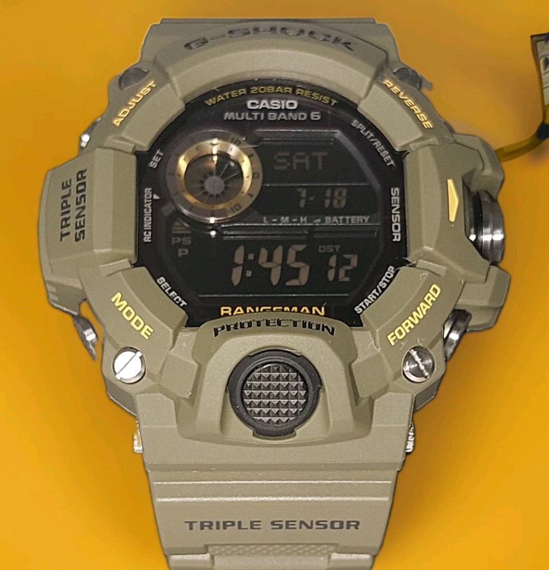 Casio G-Shock RANGEMAN GW- 9400-3 Solar Shock Resistant Men’s Watch – Green.