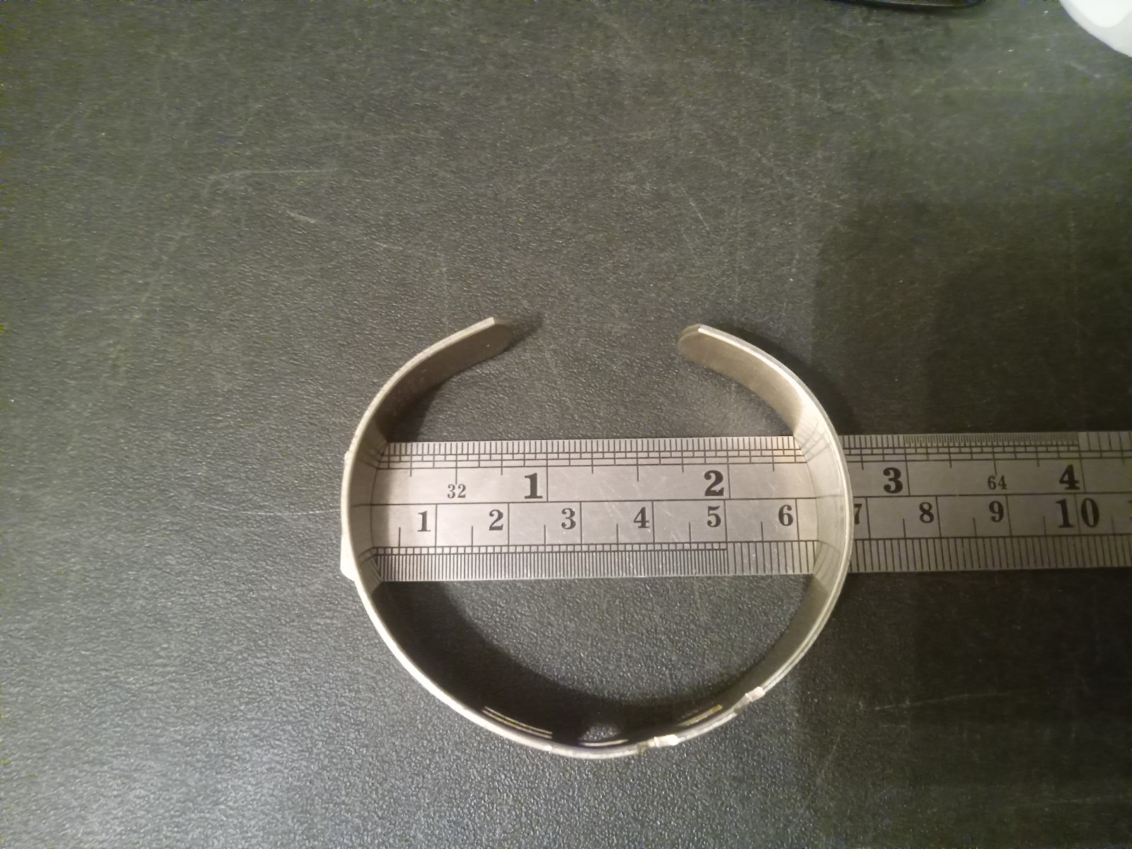 ERA Nickle Silver Cuff Bracelet LWVUS 1970s League Of Women Voters United States
