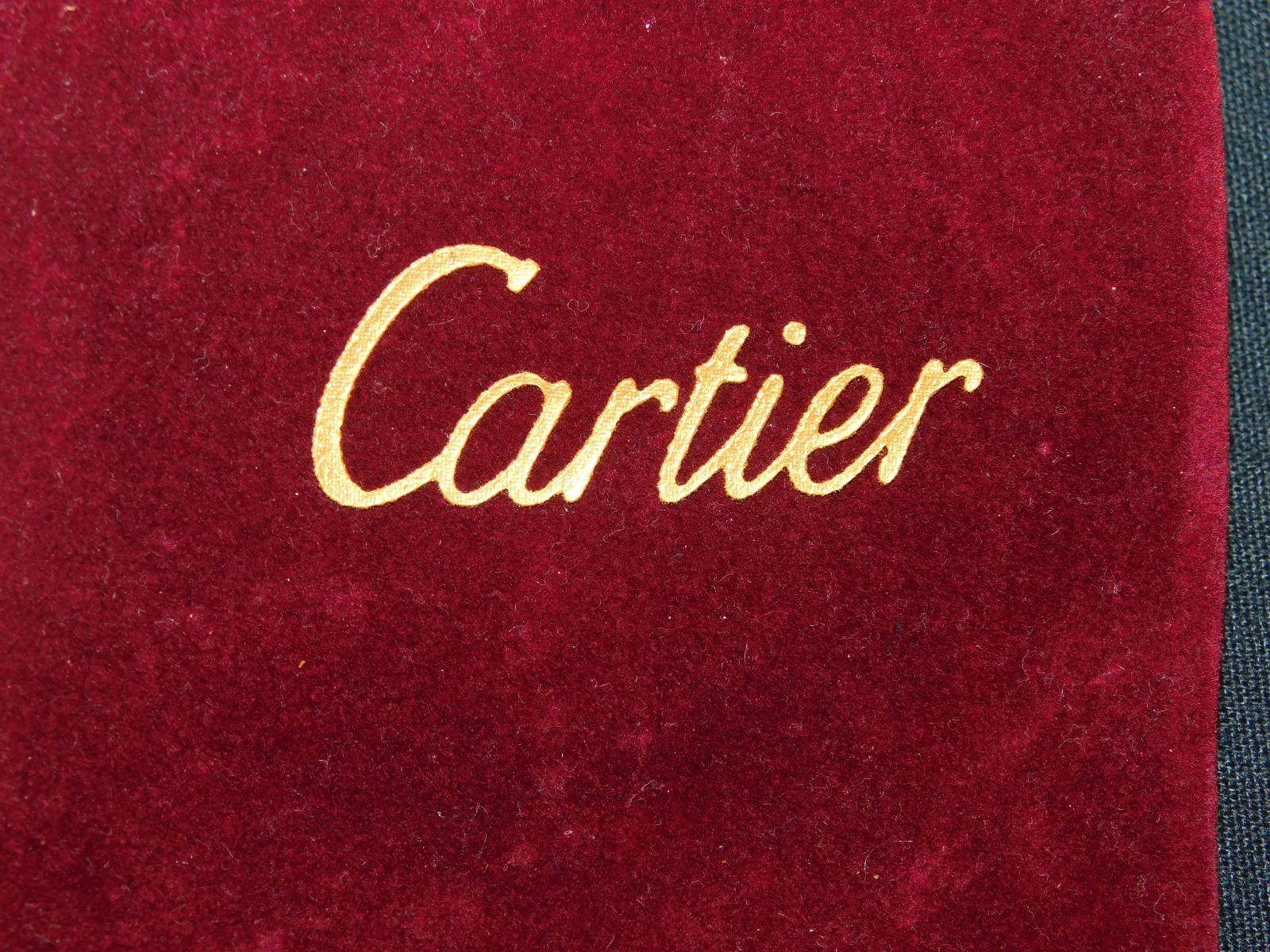 Genuine Cartier Love Ring Box W/ Velvet Drawstring Bag No Outer Box +FREE SHIP!