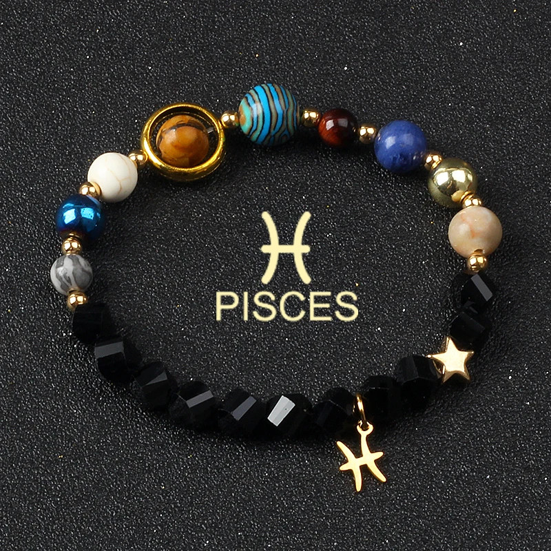 Women Stone Beaded Bracelet Round Layered Mixed Tone Adjustable Strand Jewelry