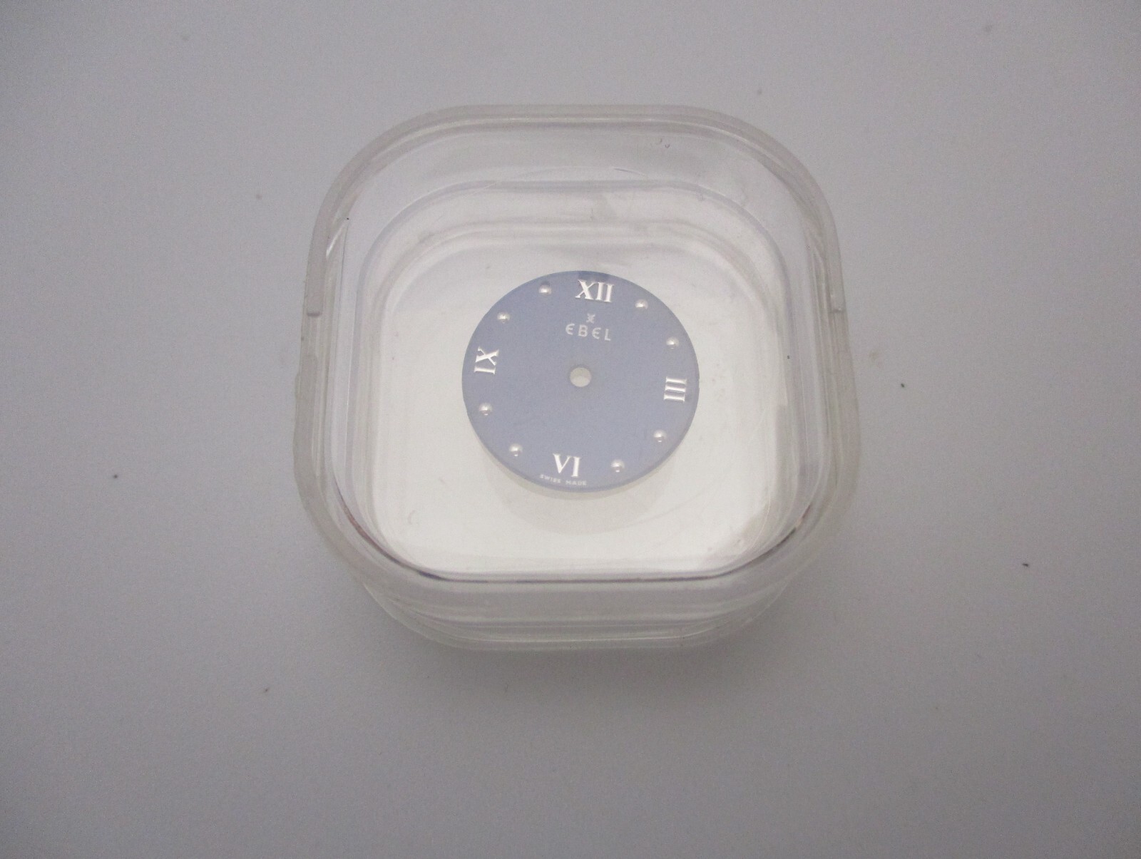 EBEL (Beluga?) Deep Blue 17.8mm Round Watch Dial w/feet @ approx 32 & 58 minutes