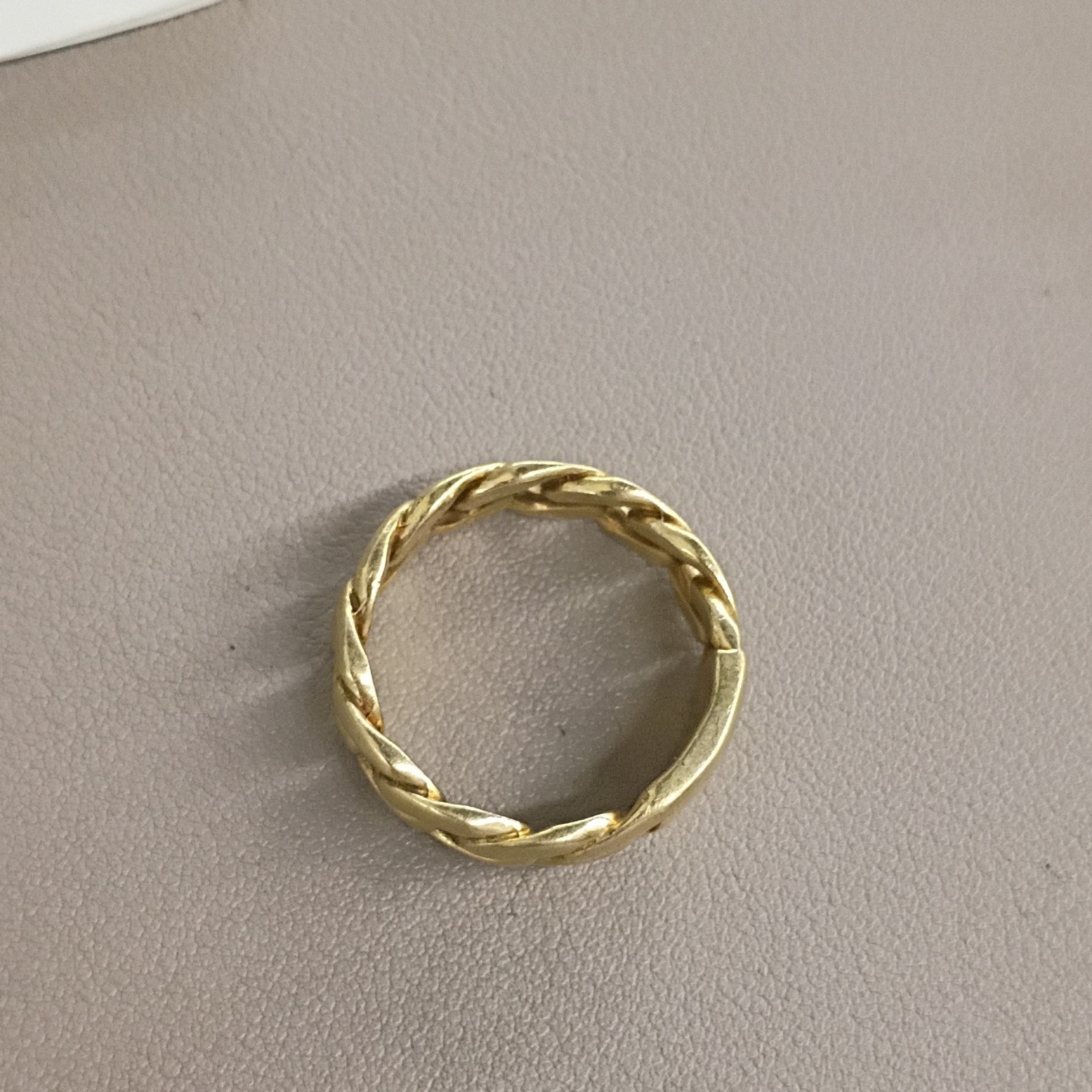 🔥 Heavy 10k Gold Cuban Chain Link Band Ring Size 14 12.8 Grams 8mm
