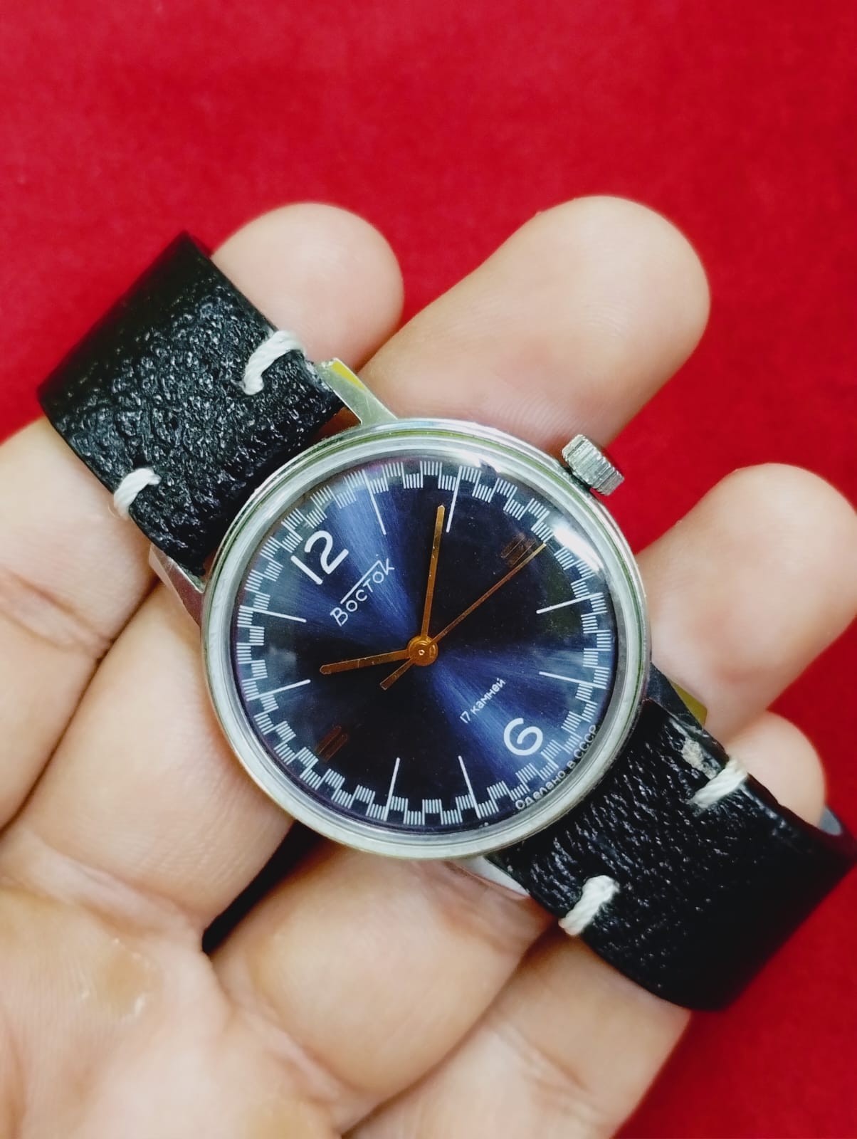 Soviet Wrist Watch Bostok Vostok USSR 17 Jewels Vintage Men’s Watch 046 rare