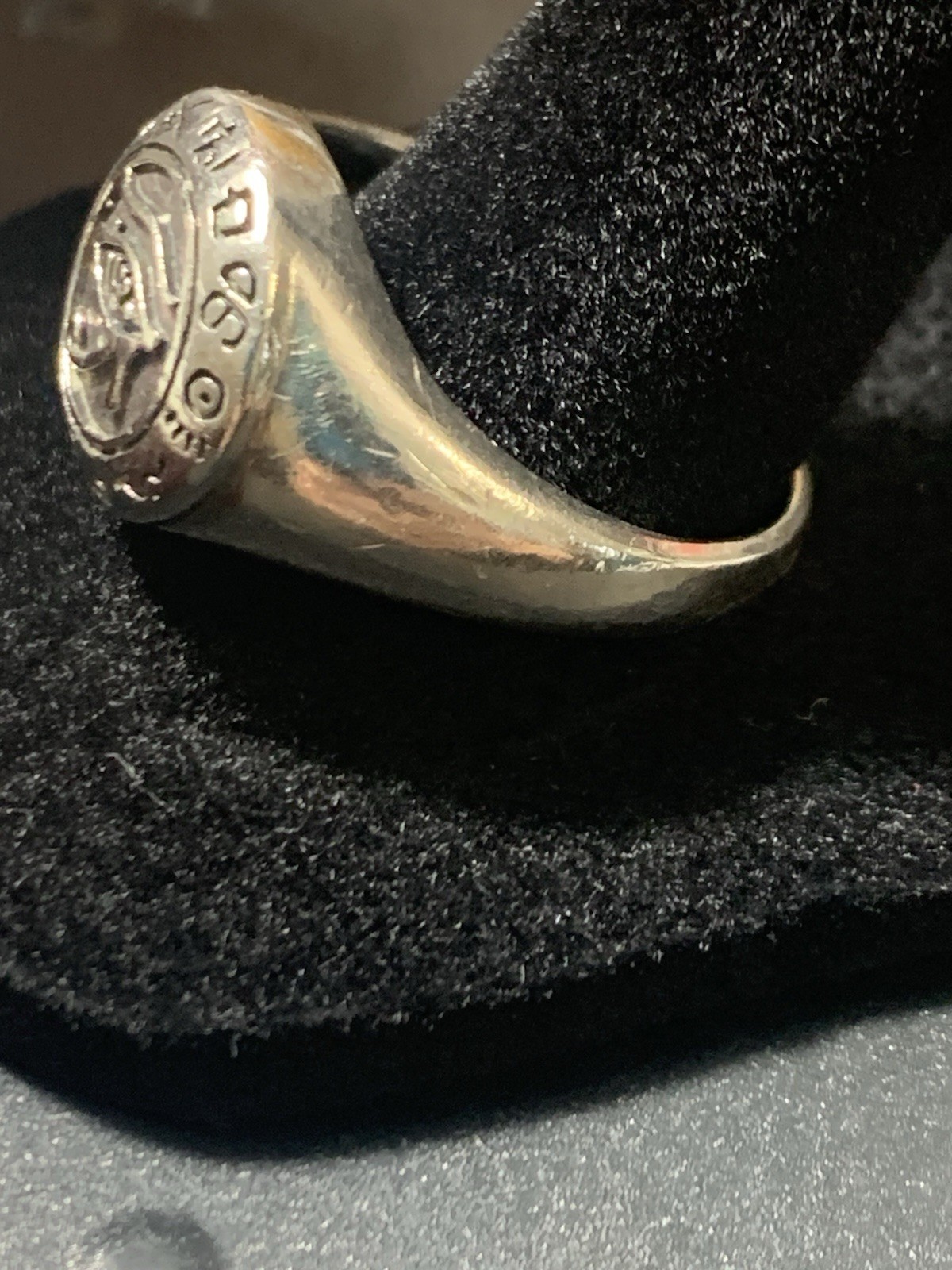 Egyptian Eye Of Horus Ra(Udjat) Men’s Ring By Peter Stone 925 Ster.Sz 11 8grams
