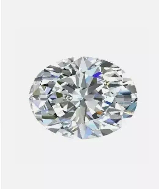 1.25 CT VVS1 D Grade Oval Cut Natural White Diamond Ring Size GDGL Certified D3