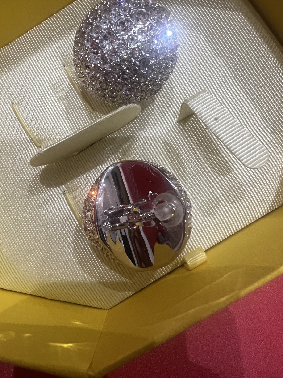 Swarovski Sublima clip earrings White Rhodium plated 5699563 New RRP £380+ bag❤️