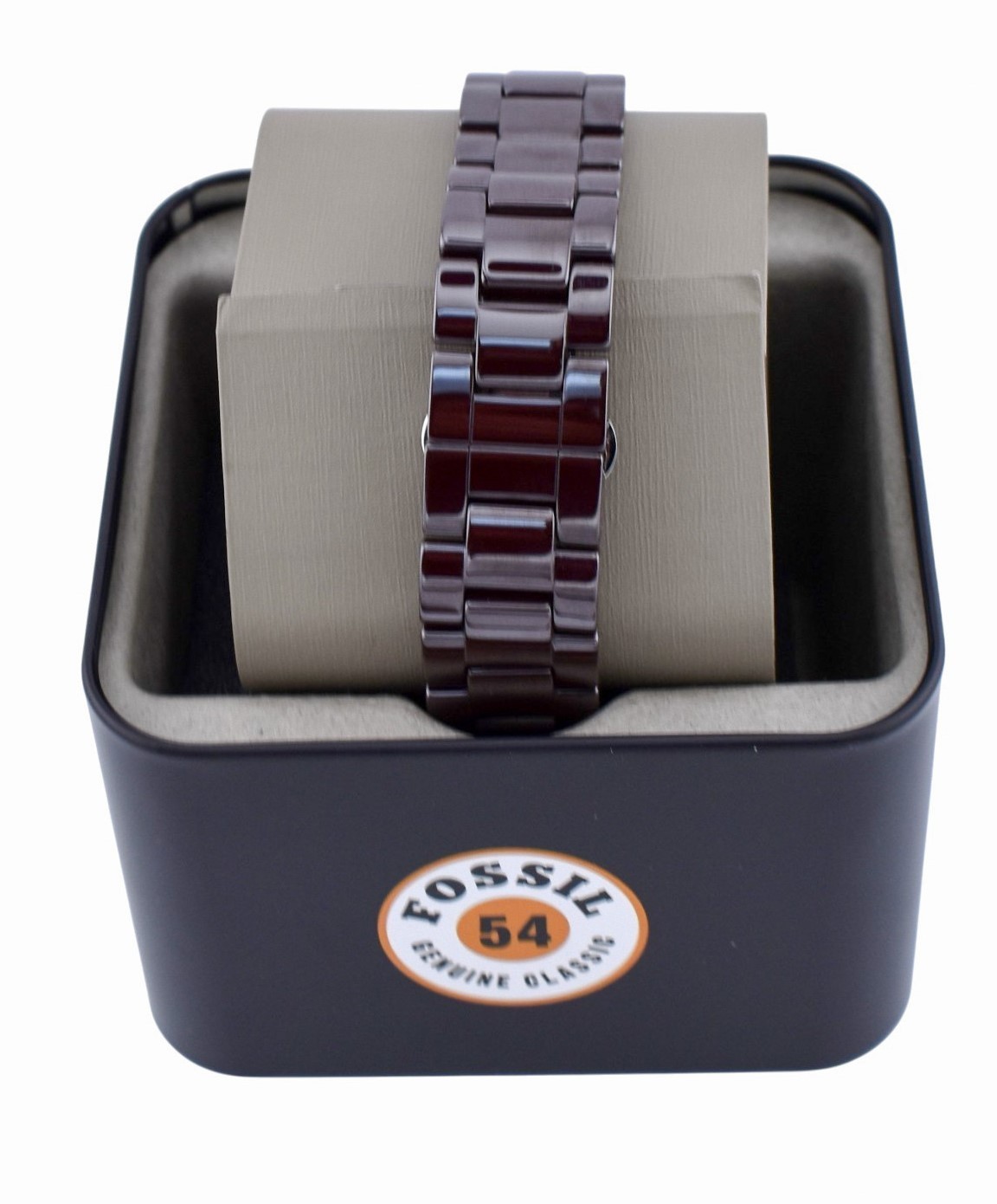 FOSSIL 38mm Baby Riley Ladies Brown Ceramic Glitz Dial Watch CE1070 $225.00