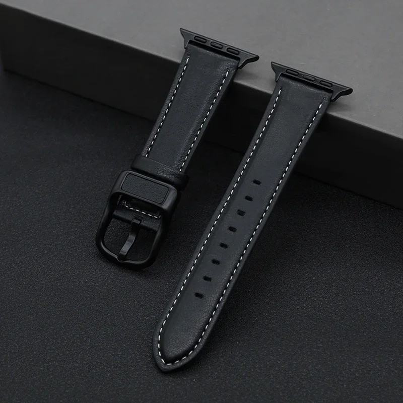 Leather Apple Watch Band Strap for iWatch Series 11 9 8 7 Ultra 38-49mm – USA