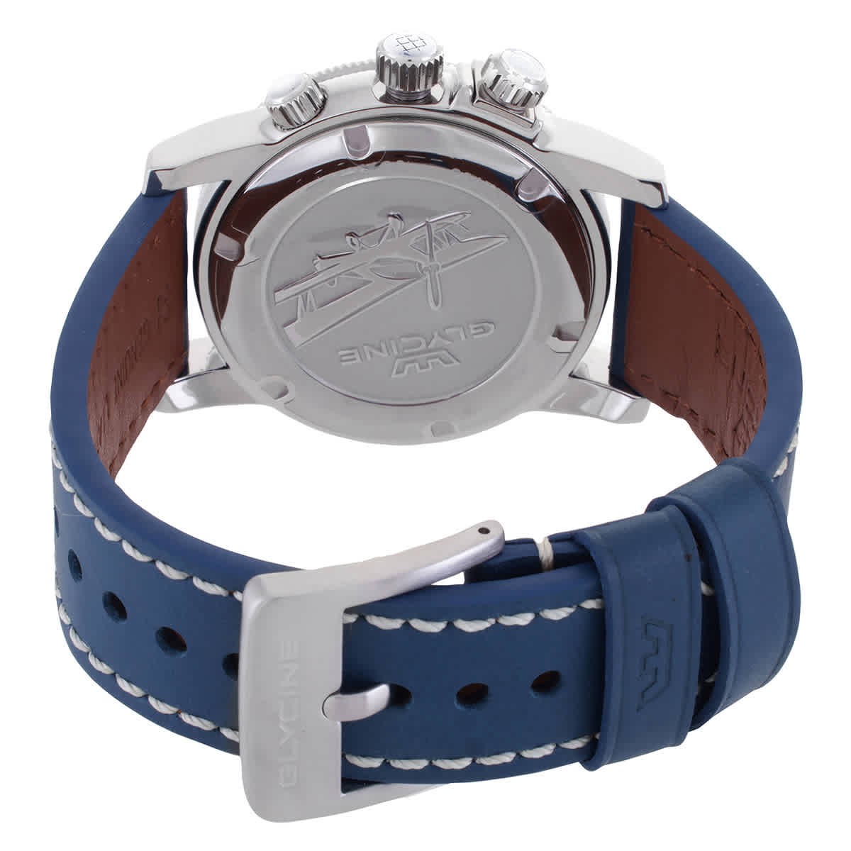 Glycine Airman Contemporary GMT Quartz Blue Dial Men’s Watch GL0151