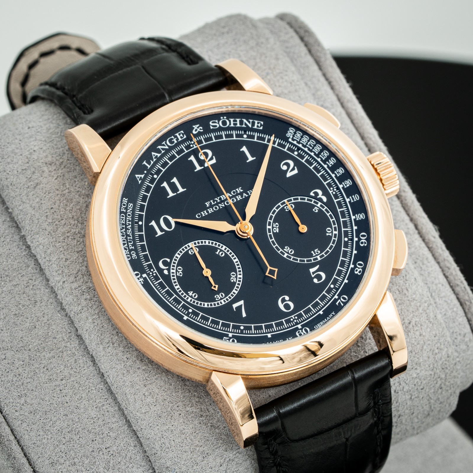 A. Lange & Söhne 1815 Chronograph Pink Gold 414.031 Box and Papers