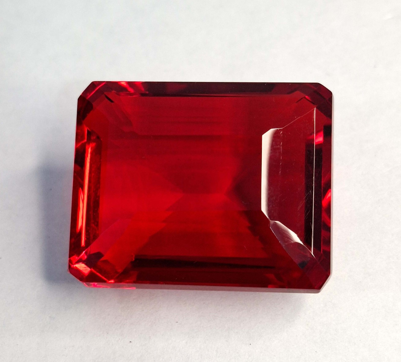 108-110 Ct Red Topaz Emerald Cut Natural Certified Loose Fabulous Gemstone RK893