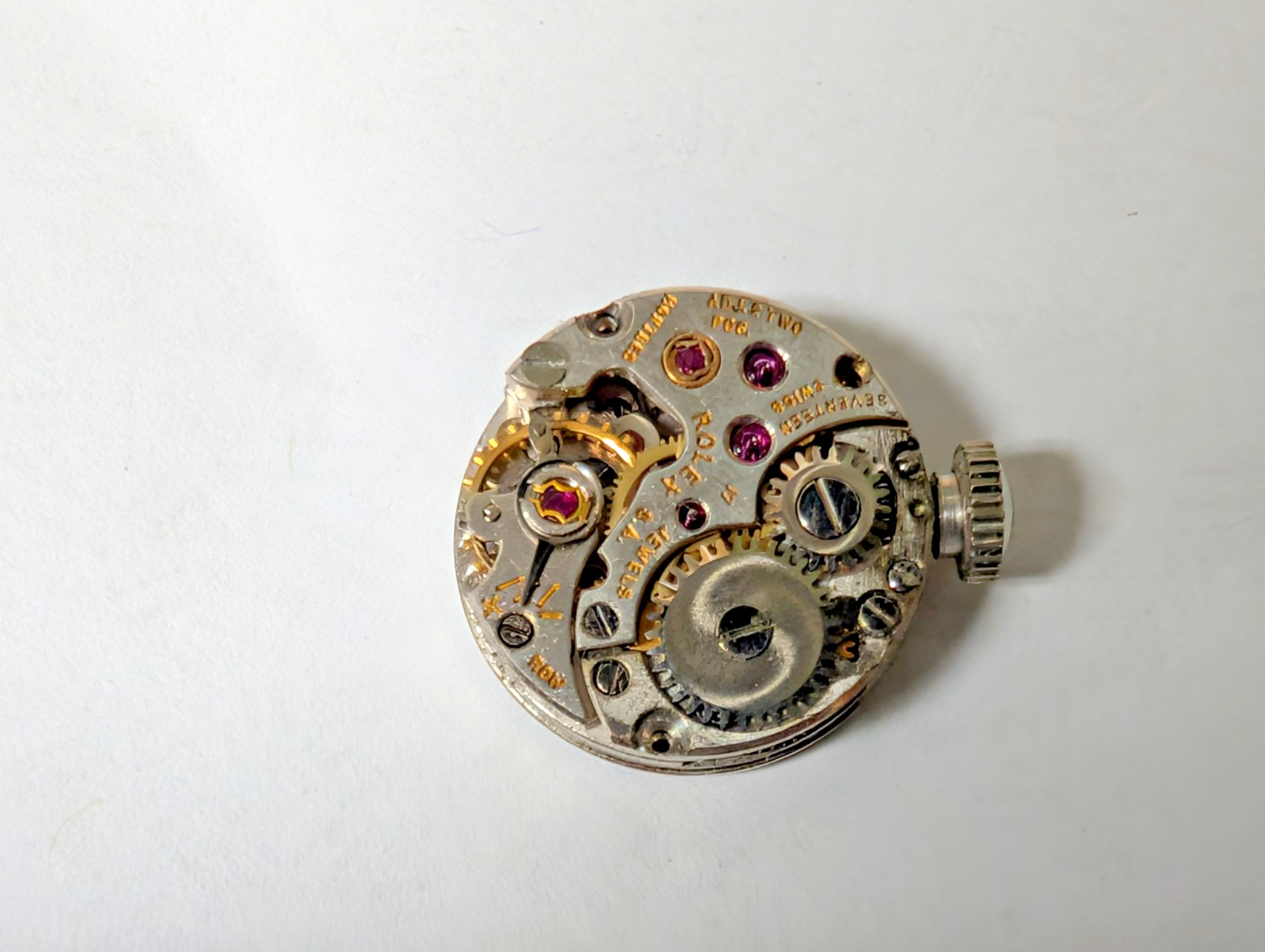 original Rolex Cellini Cal 282 Watch Movement, dial & crown approx 13.8mm diamet