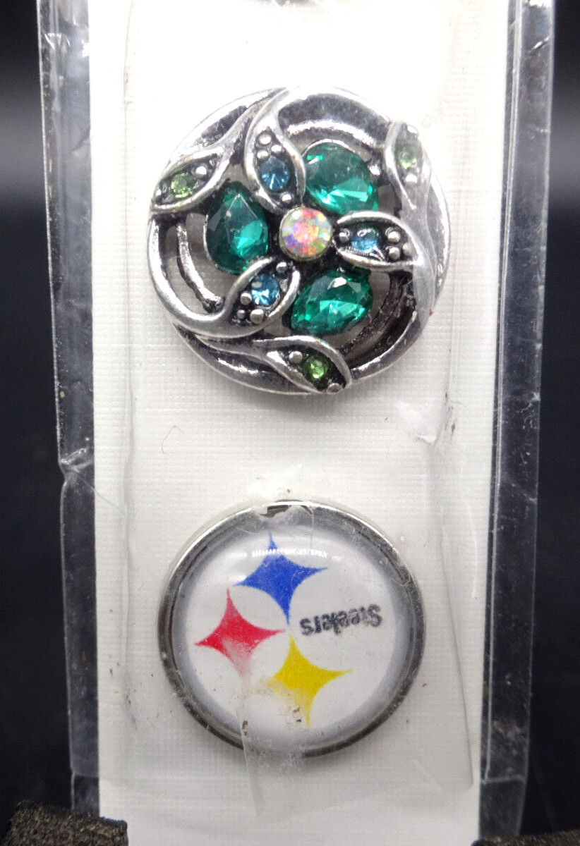 Snap Buttons for Snap Button Jewelry Accessories approx 3/4 in, Set of 6
