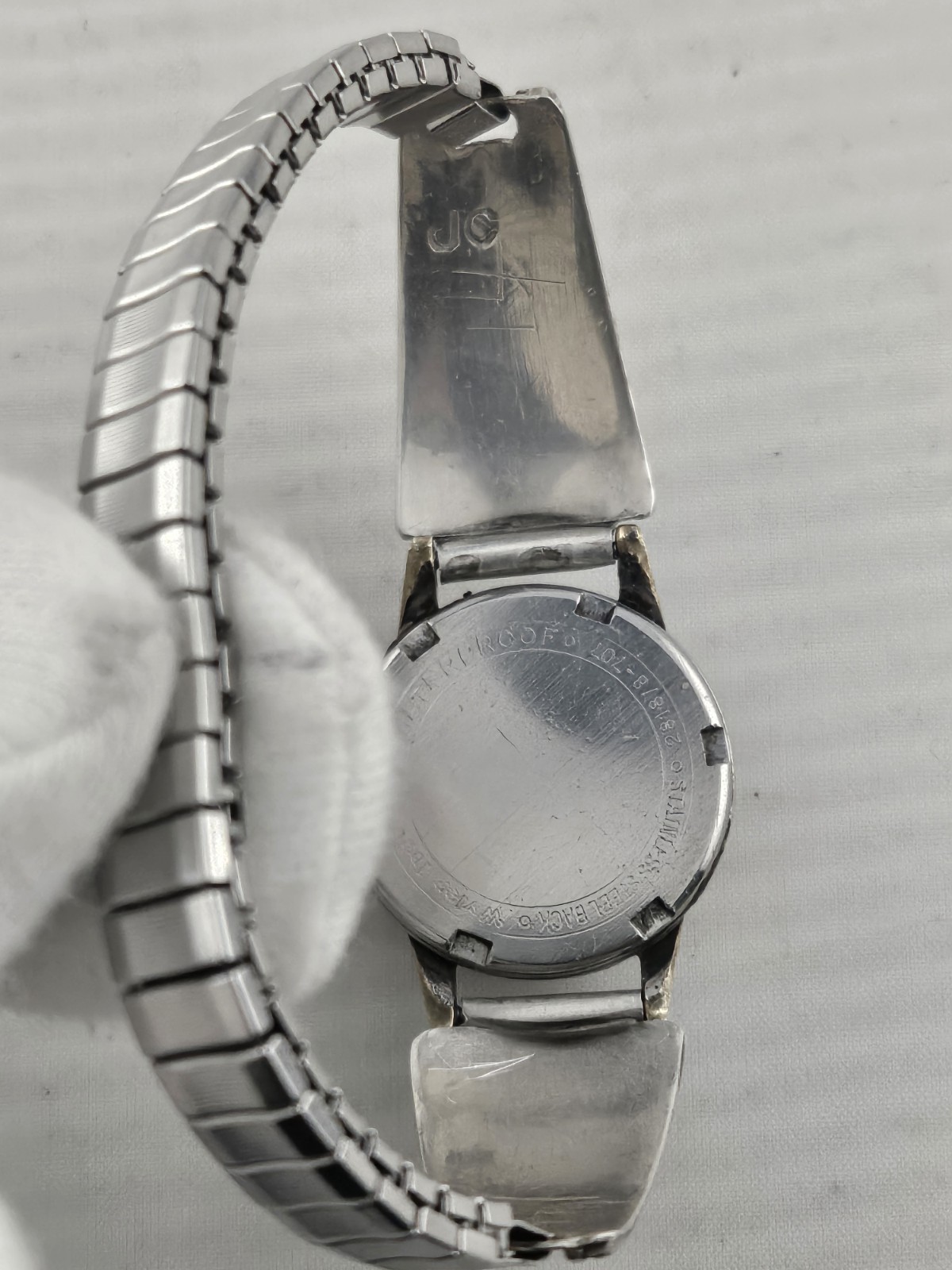 Rare Ladies Vintage Wyler Incaflex Watch Silver Navajo Band Coral Turquoise