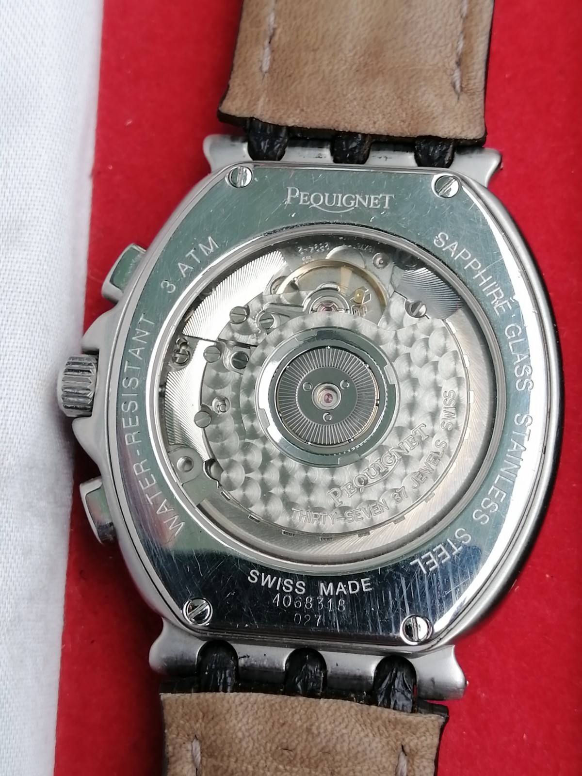 SERVICED Vintage Pequignet Chrono 37 Jewels ETA 2894-2 Swiss Automatic Men Watch