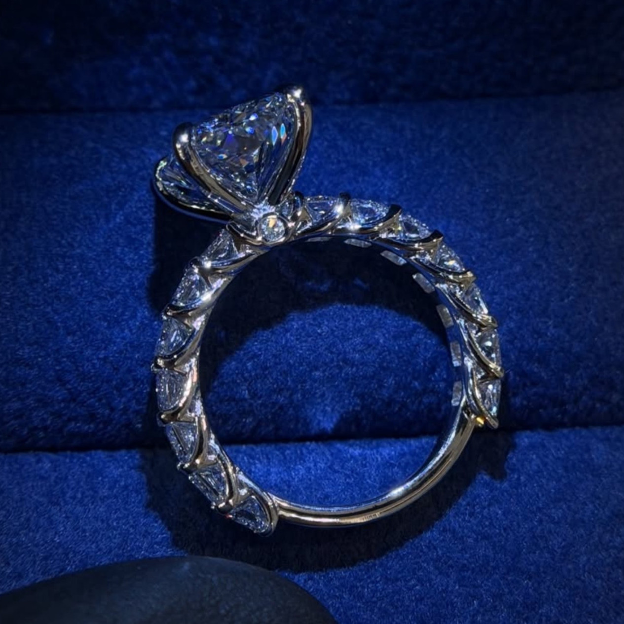 4Ct Radiant Cut Moissanite Ring Wedding Bridal Gift for 925 Sterling Silver