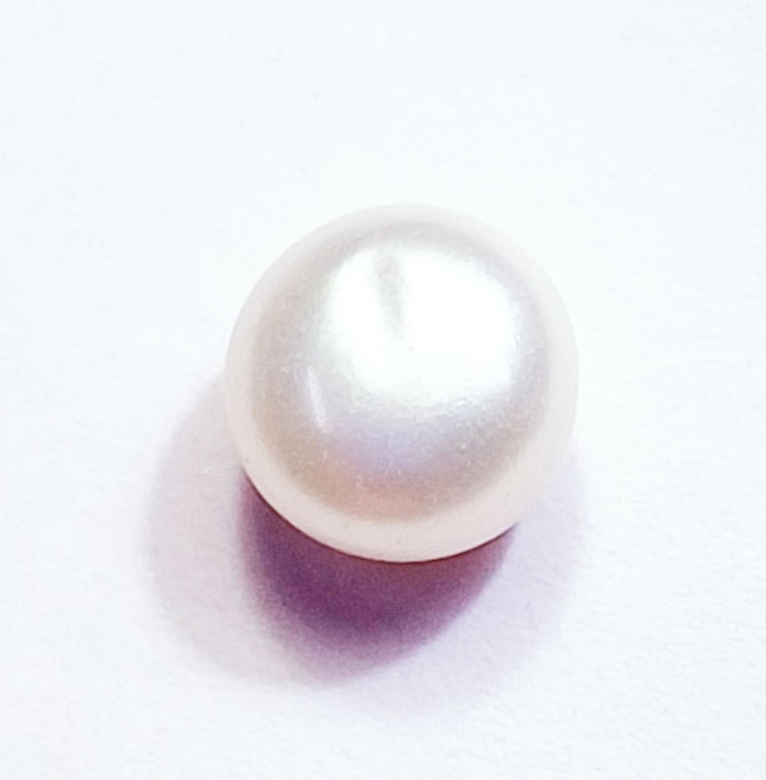100% Natural White Pearl 5.75 Ct Certified Loose Gemstone With Free Gift