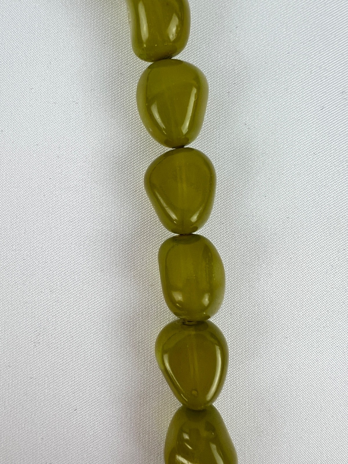 18″ Lime Green Natural Irregular Natural Stones Necklace Spring Summer