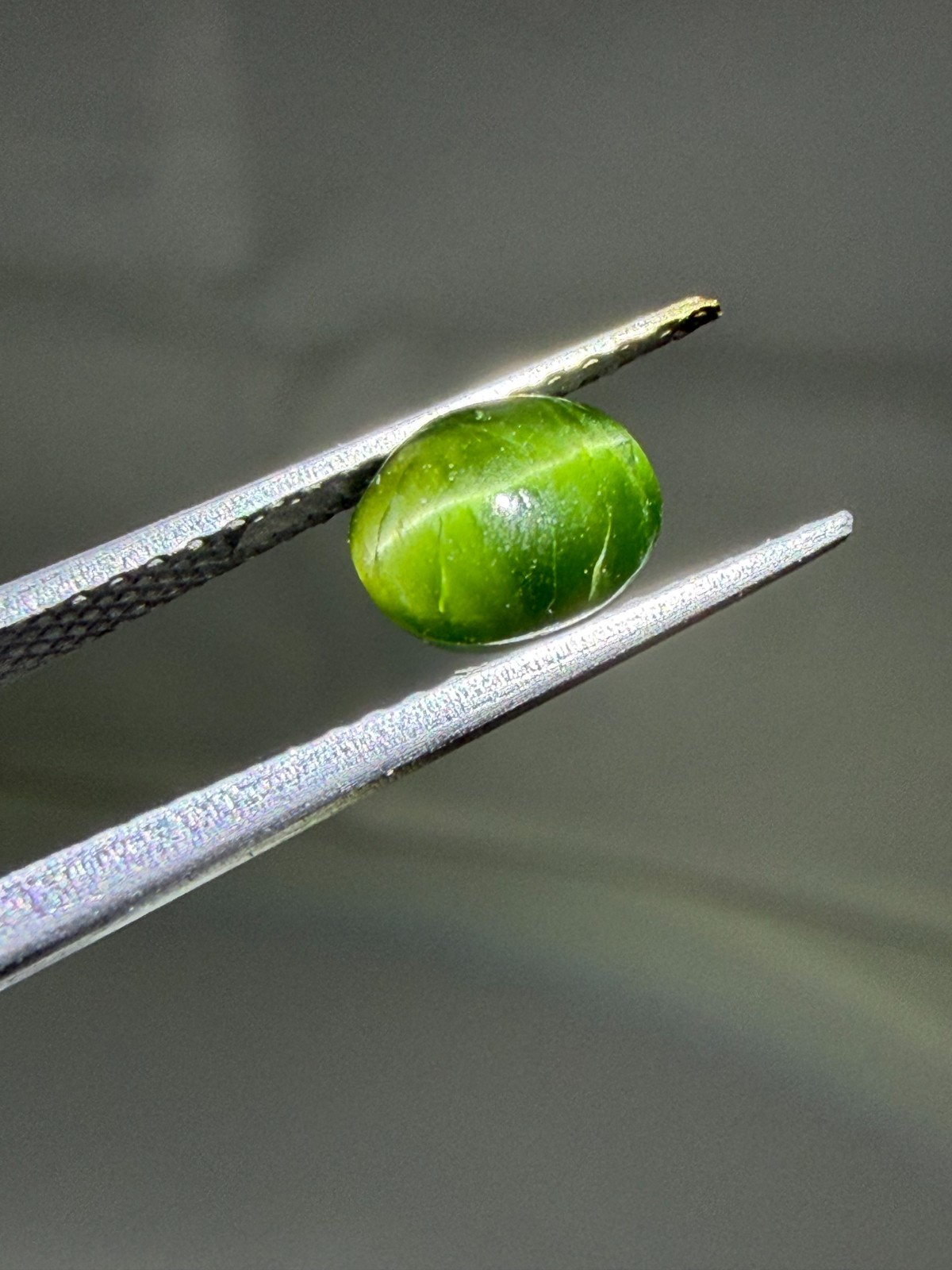 Natural Green Cats Eye Diopside 6X5X4 mm Round Cabochon making for jewelry