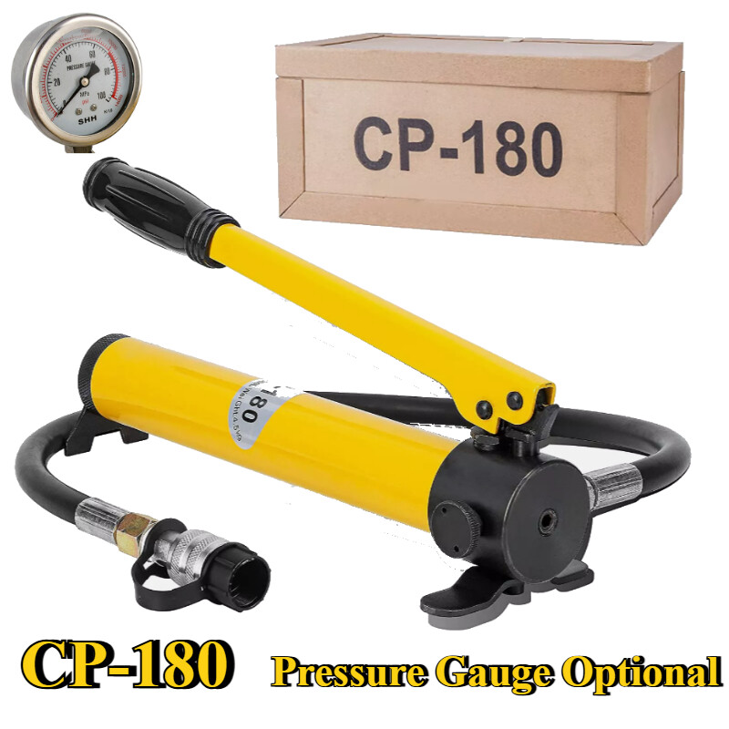 60kg/cm ² CP-180 Portable Hand Manual Operated Hydraulic Pump High Pressure New