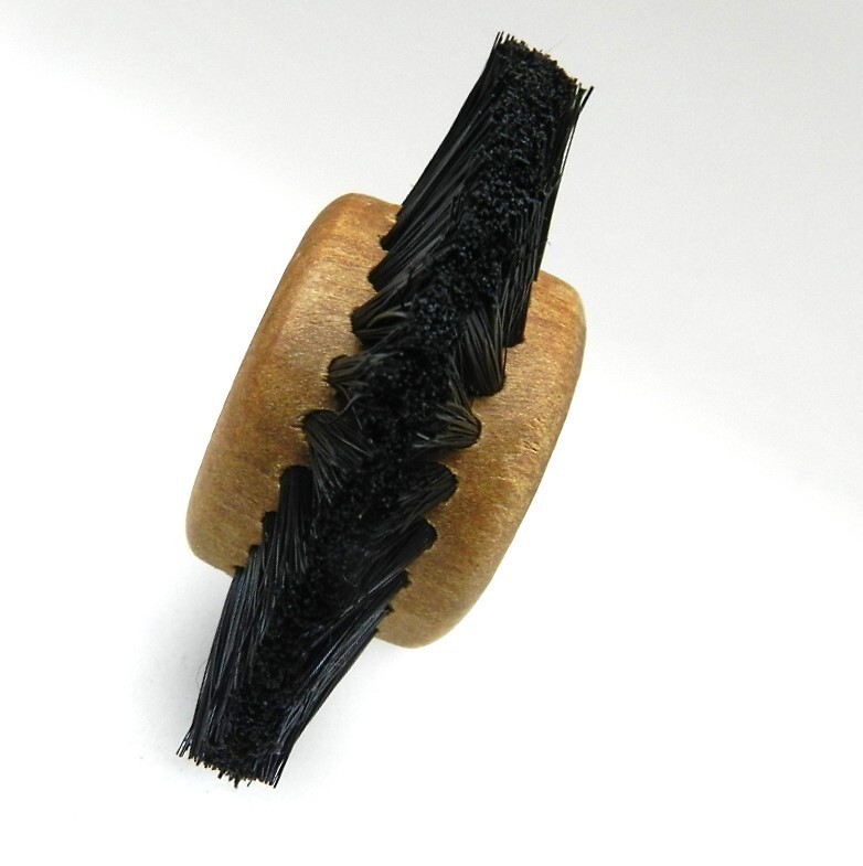 12 Pieces B24 Wood Hub Rotary Wheel Bristle Brush 3Row 2-1/2” Jewelry Dental