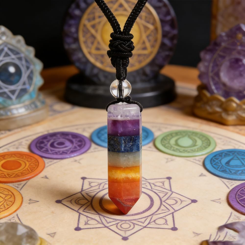 7 Chakra Stones Necklace, Balance&Energy, Gift for Men/Women | 7chakra, healing