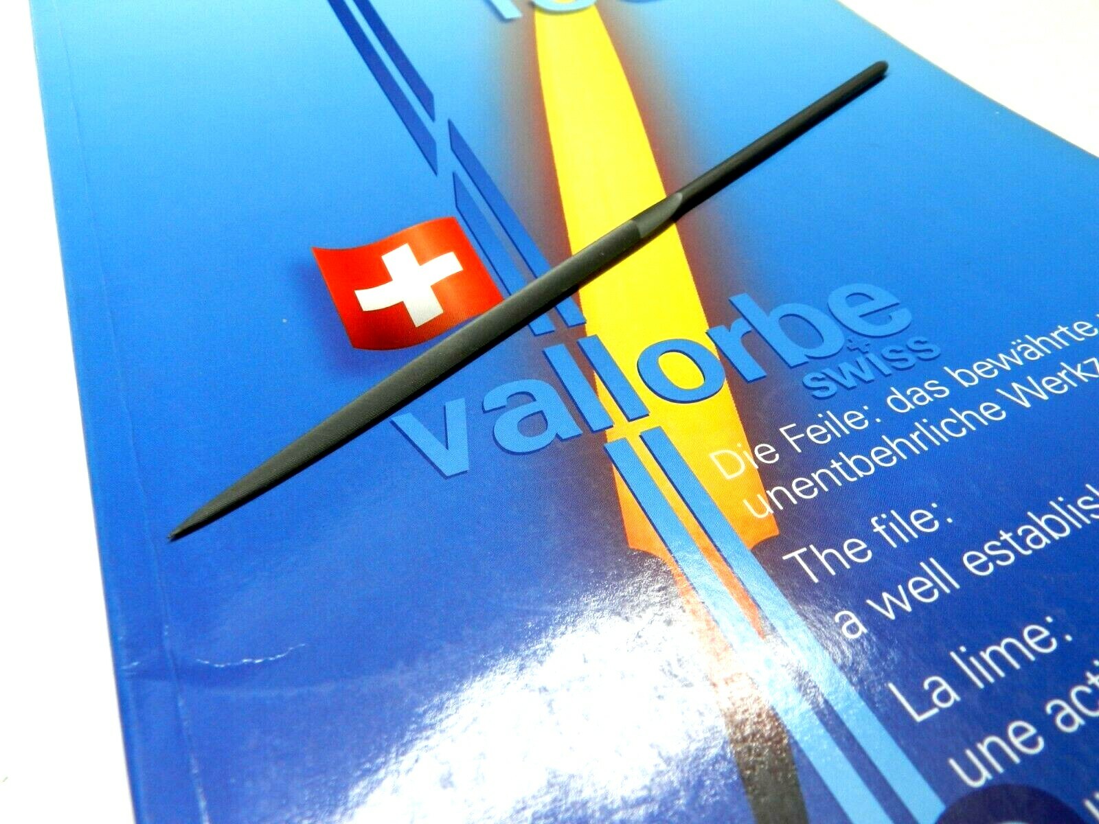 Grobet Vallorbe Crossing Needle File Swiss Made Fine Cut #4 14cm / 5-1/2
