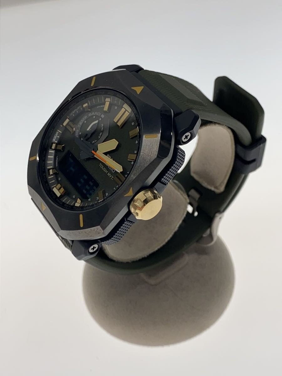 PROTREK PRO TREK PRW-6900YB-3JF Solar Rubber Ana-Digi Khaki Watch Excellent J…