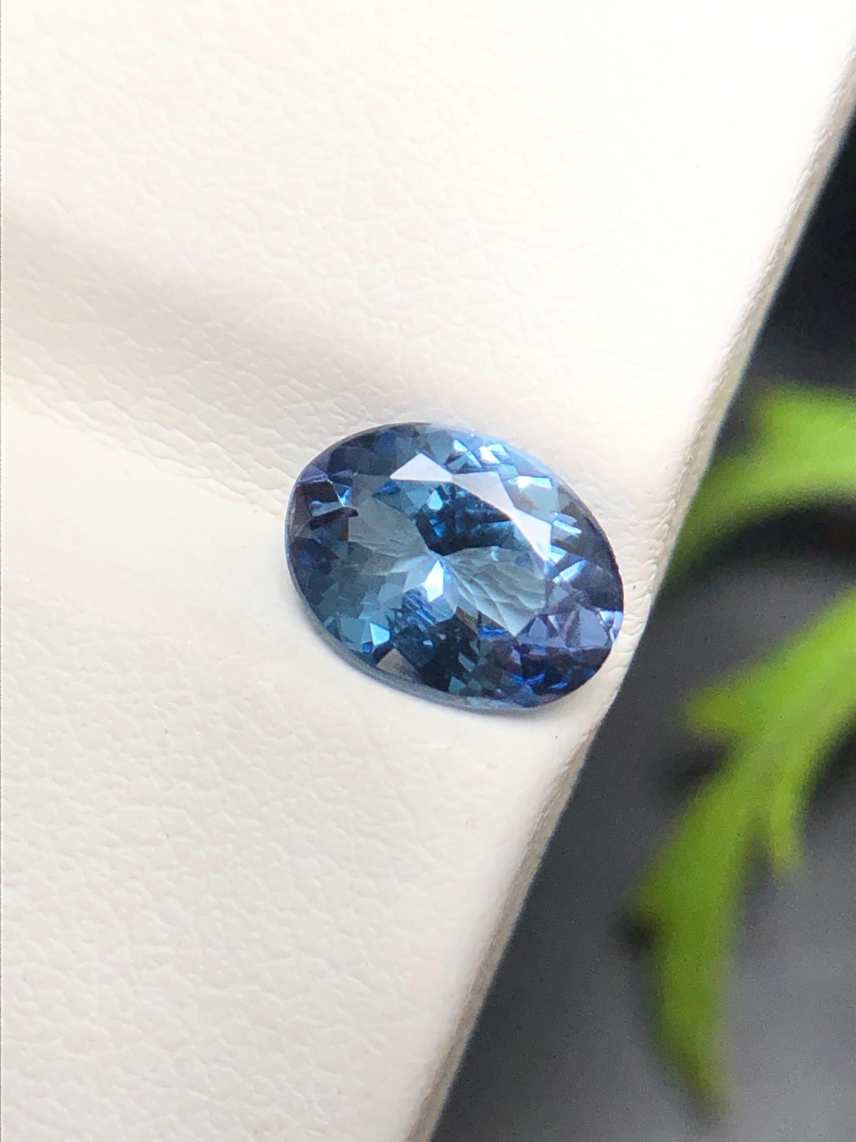 Natural Navy Blue Color Tanzanite Oval Faceted Loose Gemstone 1.10Ct & 7.8×5.7mm