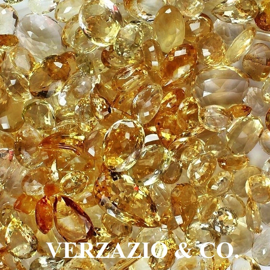 LOOSE GEMSTONE 50+ CARAT CITRINE GEM MIXED LOT NATURAL WHOLESALE LOOSE GEMSTONES