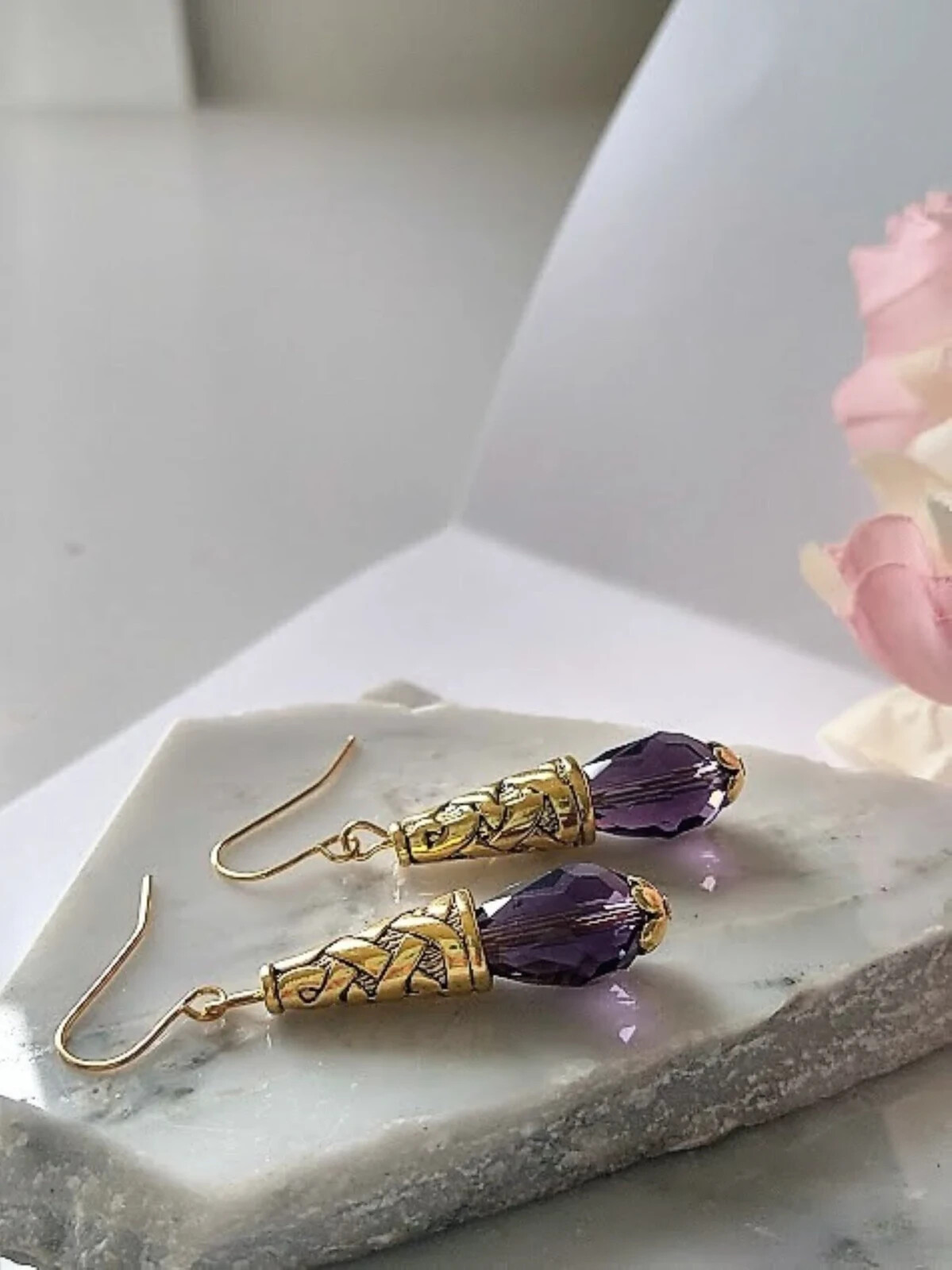 Teardrop Earrings 14k Gold Plated Small, Medium, Large Drop Earrings – Gold