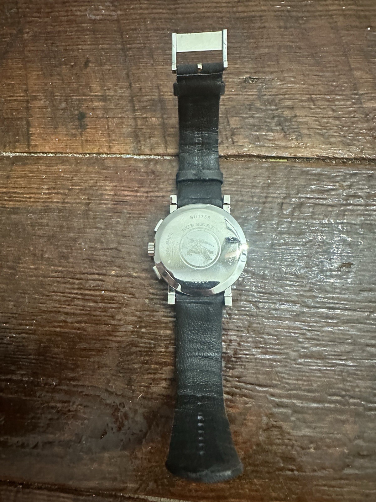 Burberry Mens’s Chronograph Watch BU1756 Swiss Made 44mm New Needs Battery