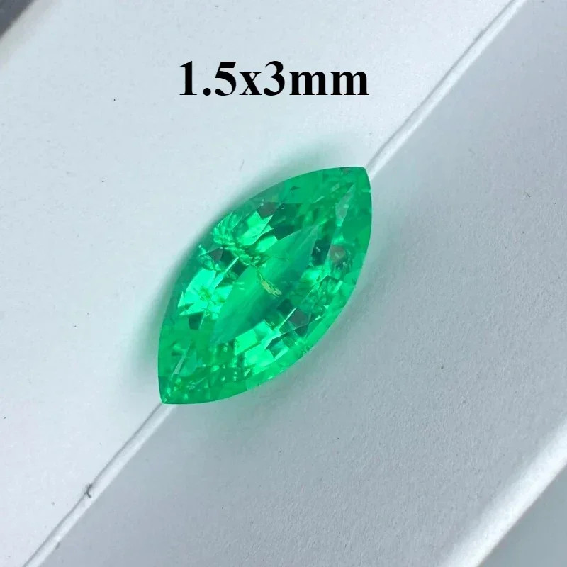 AGL Marquise Cut Lab Grown Colombia Emerald 0.42-4.2CT Gemstones for DIY Jewelry