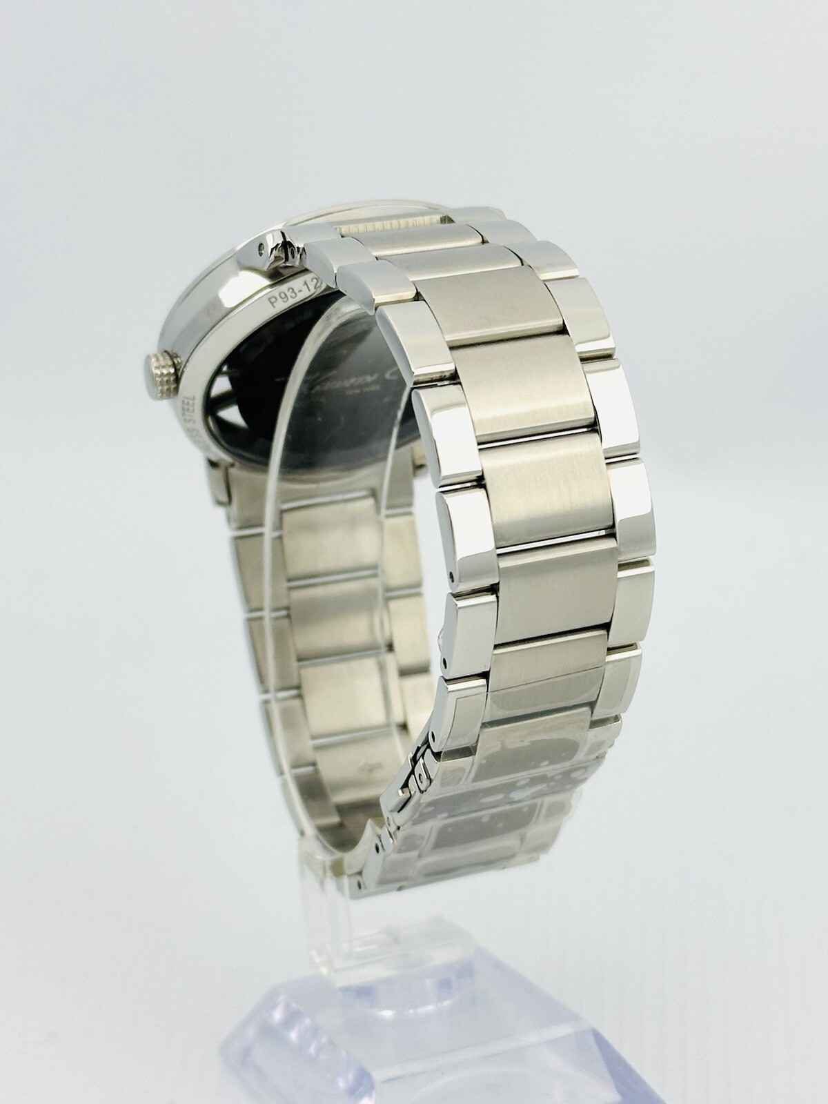Kenneth Cole KC9114 Men’s Iron Brown Transparent See-Through Dial Steel Watch