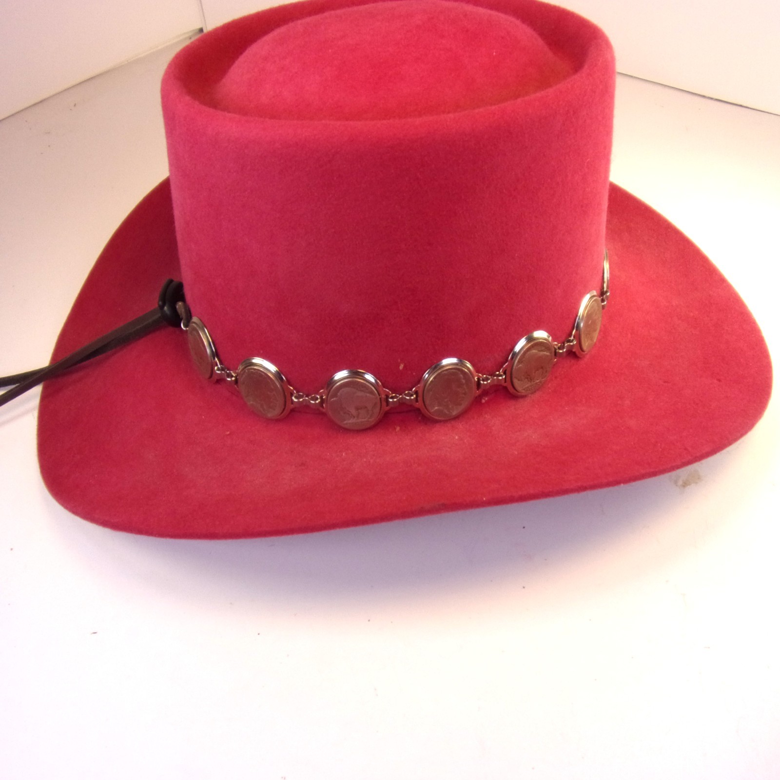Buffalo Nickel Hat Band,14 Buffalo Nickel Hat Band,Alternating Buffalo & Indian