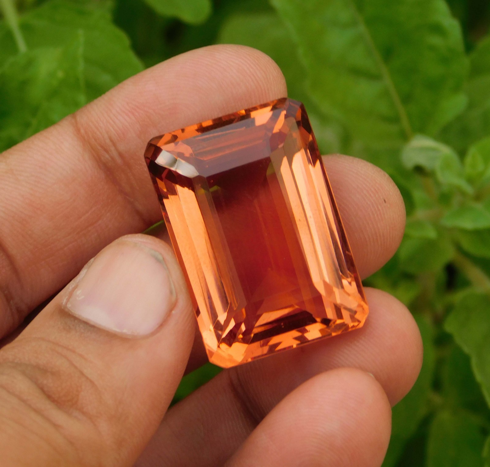 84.15 Cts. Certified Natural Emerald Cut Brazilian Andalusite Loose Gemstone
