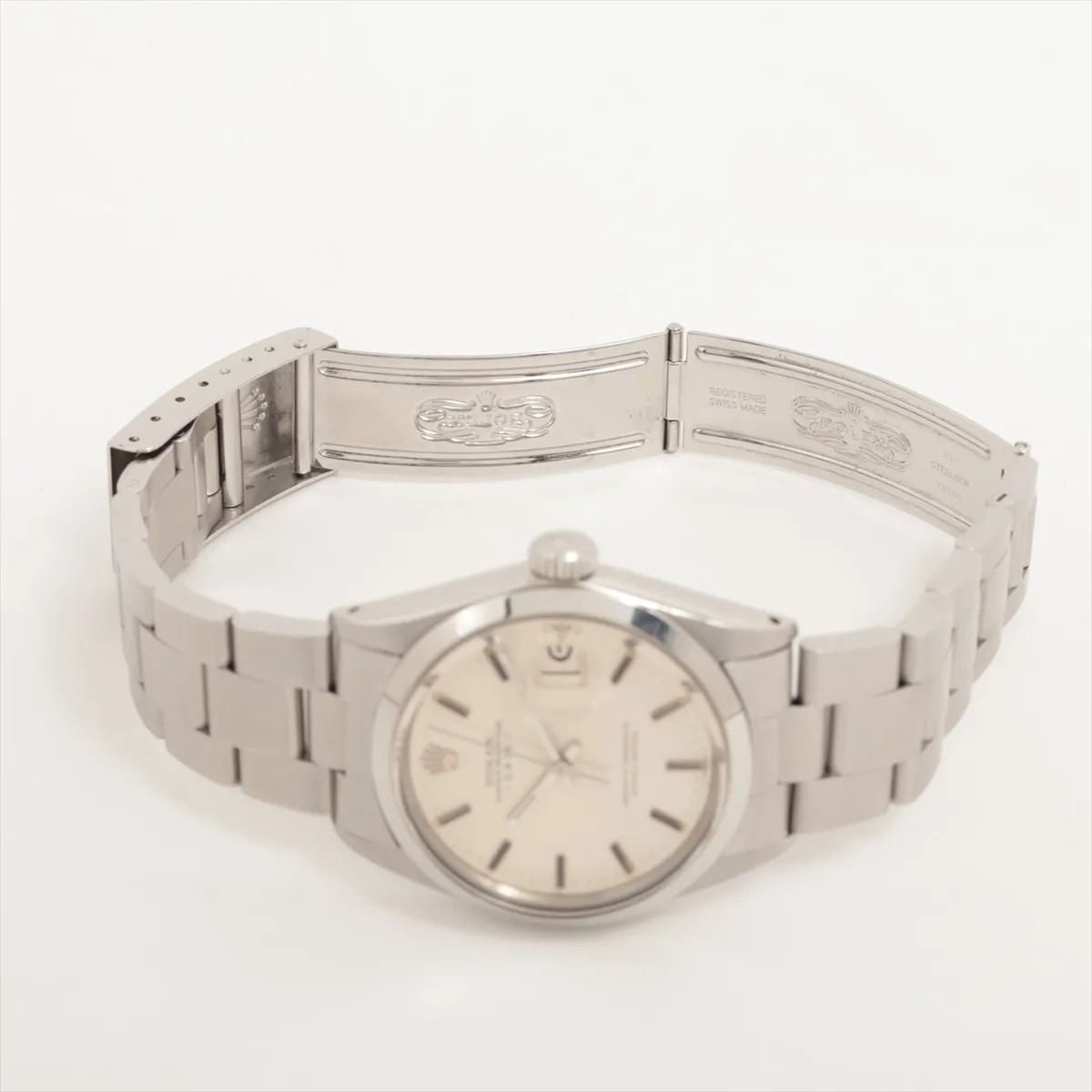 Rolex Oyster Perpetual Date 1500 SS SS AT Silver-Face