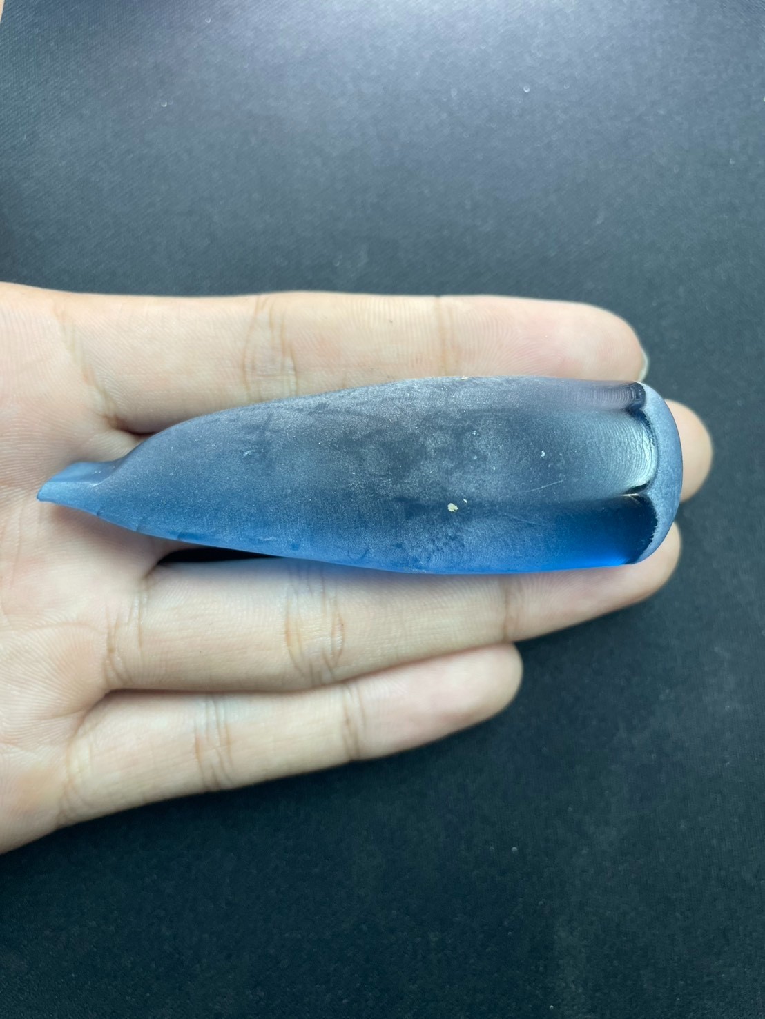 425 Ct Lab-Created London Blue Spinel Rough *Rare Color & Material* (Swiss Made)