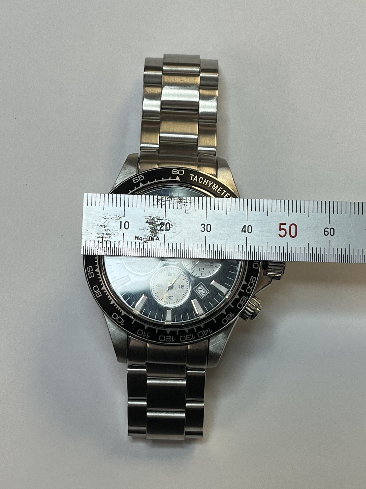 Torino Carrero CS866BKSV 44mm Men Chronograph Stainless Steel Watch