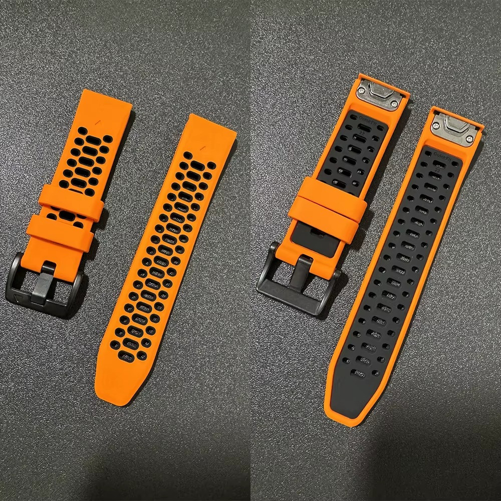 22mm 26mm Sports Silicone Band For Garmin Watch Instinct 2X Solar Fenix 8 5X 7X